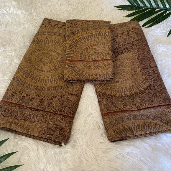 Peacock Alley Couture (2) Euro Shams and (1) Boudoir Sham Pillowcases - Picture 1 of 16